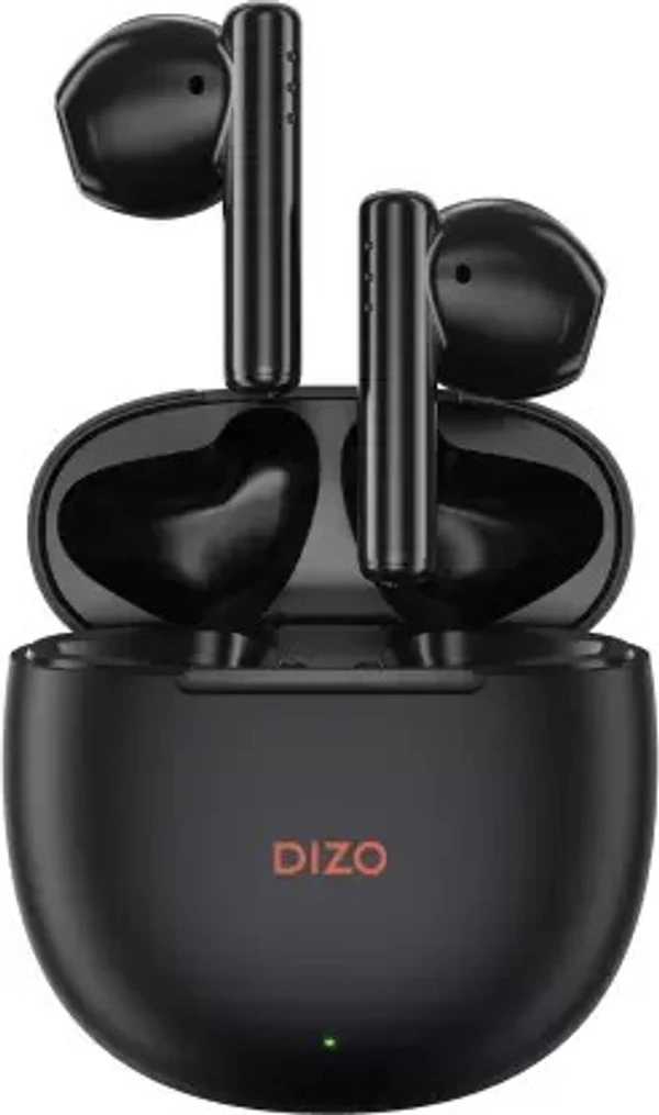 DIZO Buds P with Fast Charge, 40HPlaytime & 13mm Driver (by realme TechLife) Bluetooth Headset  (Dynamo Black, True Wireless) open box