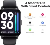 DIZO Watch 2 Sports (by realme TechLife)  (Black Strap, Free Size) open box