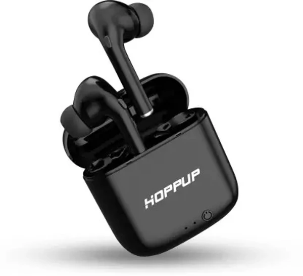 HOPPUP Jumbo with 30 Hours Playtime Bluetooth Headset  (Black, True Wireless)