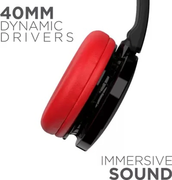 boAt Rockerz 370 Bluetooth Headset  (Fiery Red, On the Ear) open box 