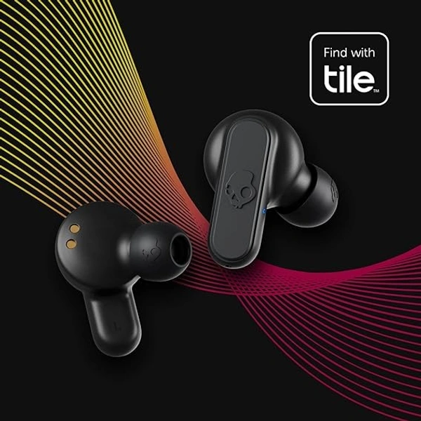 Skullcandy Dime 2 in-Ear Wireless Earbuds, 12 Hr Battery, Microphone, Works with iPhone Android and Bluetooth Devices -(Black) open box