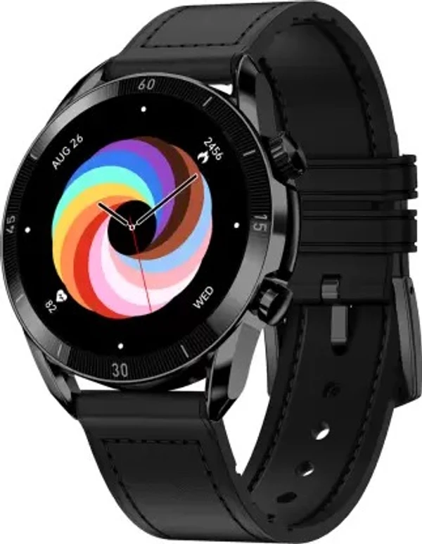 Fire-Boltt Legacy 1.43 AMOLED Bluetooth Calling with First Ever Wireless Charging Smartwatch  (Black Strap, 1.43) open box 