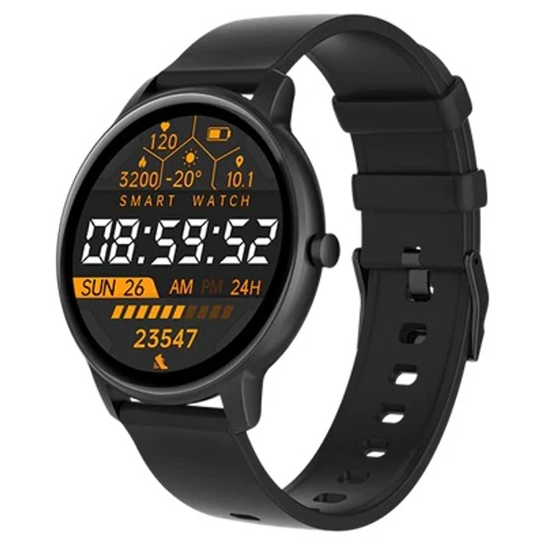 Fire-Boltt Rage Full Touch 1.28” Display & 60 Sports Modes with IP68 Rating Smartwatch, Sp02 Tracking, Over 100 Cloud Based Watch Faces, Black, Free Size (Black) open box 