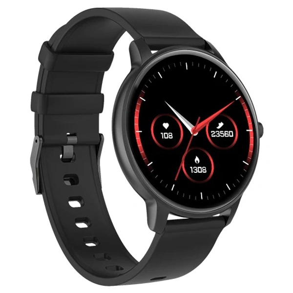 Fire-Boltt Rage Full Touch 1.28” Display & 60 Sports Modes with IP68 Rating Smartwatch, Sp02 Tracking, Over 100 Cloud Based Watch Faces, Black, Free Size (Black) open box 