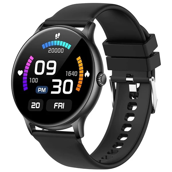 Fire-Boltt Phoenix Smart Watch with Bluetooth Calling 1.3",120+ Sports Modes, 240 * 240 PX High Res with SpO2, Heart Rate Monitoring & IP67 Rating (Black) open box 