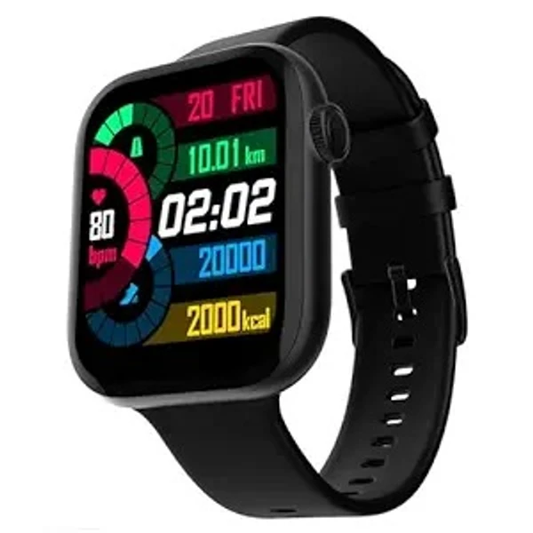 Fire-Boltt Ring 3 Smart Watch 1.8 Biggest Display with Advanced Bluetooth Calling Chip, Voice Assistance,118 Sports Modes, in Built Calculator & Games, SpO2, Heart Rate Monitoring (Black) open box