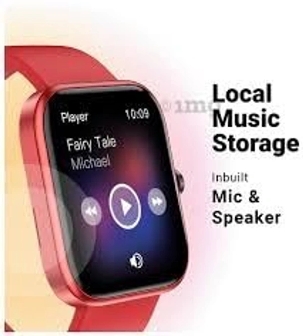 Fire-Boltt Ninja Call 2 Bluetooth Calling Smartwatch with 27 Sports Mode (Red) Free Size open box