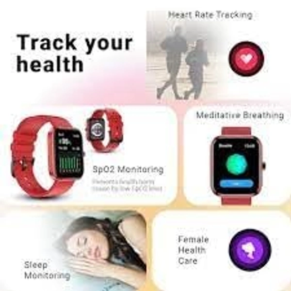 Fire-Boltt Ninja Call 2 Bluetooth Calling Smartwatch with 27 Sports Mode (Red) Free Size open box