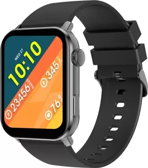 Fire-Boltt Ninja Bell 1.83" Bluetooth Calling Smart watch, AI Voice, 60 Sports Modes Smartwatch  (Black Strap, Free Size) open box