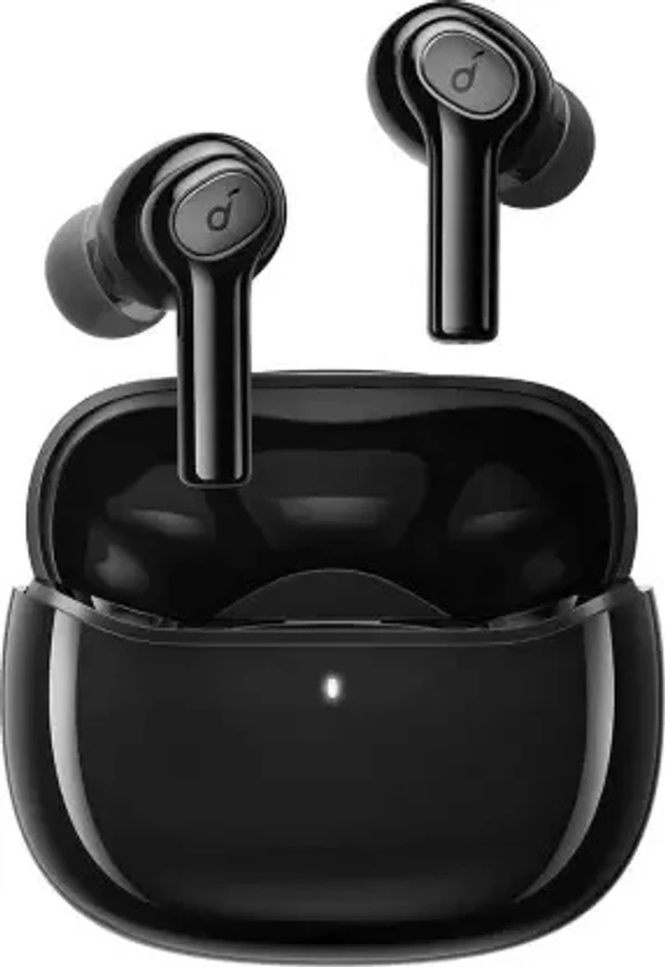 Soundcore by Anker R100 Fast charging TWS with 25 hours playtime Bluetooth Headset  (Black, True Wireless) open box