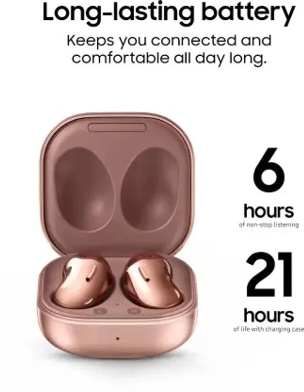 (Refurbished)  SAMSUNG Galaxy Buds Live Bluetooth Headset  (Mystic Bronze, True Wireless)(open box )