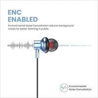Portronics Harmonics Z2 Wireless Bluetooth 5.2 Headset with Mic, ENC Noise Cancelling, Upto 30Hrs Playtime, Fast Charging Type C Neckband, Voice Assistant, & in-line Controls (Sky Blue)