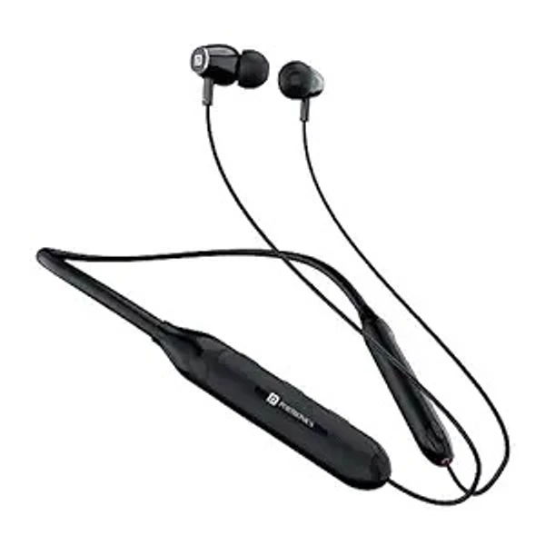 Portronics Harmonics Z7 Bluetooth Wireless in Ear Earphones with Upto 40 Hours Playback, 10mm Dynamic Driver, Gaming Mode, High Bass, IPX4 Water and Sweat Resistant, Type C Fast Charging(Black)