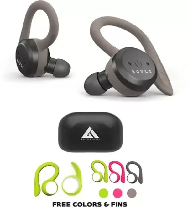 Boult Audio Airbass Tru5ive Bluetooth Headset  (Brown, Black, True Wireless) ( open box )