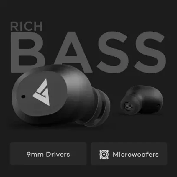 Boult Audio AirBass Combuds Bluetooth Headset  (Black, True Wireless)( open box )