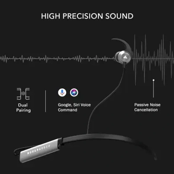 Boult Audio ProBass Flow X Bluetooth Headset  (Black, In the Ear) (open box )