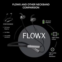 Boult Audio ProBass Flow X Bluetooth Headset  (Black, In the Ear) (open box )