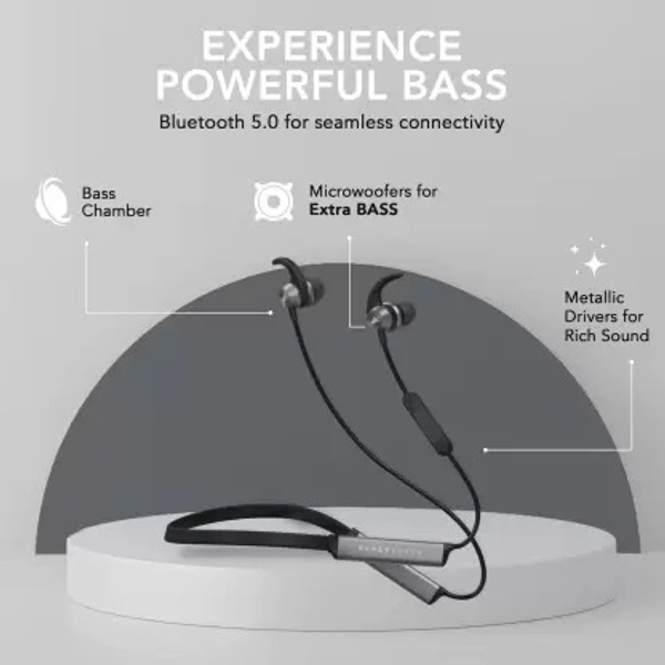 Boult Audio ProBass Flow X Bluetooth Headset  (Black, In the Ear) (open box )