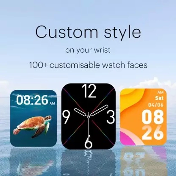 Noise ColorFit Vision 2 with 1.78'' Always on AMOLED Display Smartwatch  (Black Strap, Regular) ( open box )