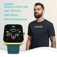 Noise Pulse 2 Max 1.85" Display, Bluetooth Calling Smart Watch, 10 Days Battery, 550 NITS Brightness, Smart DND, 100 Sports Modes, Smartwatch for Men and Women (Jet Black) (open box )