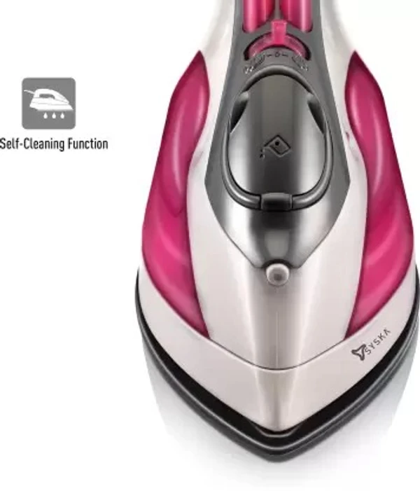 Syska SSI-2700 Turbo Red 1600 W Steam Iron  (Pink) ( open box )