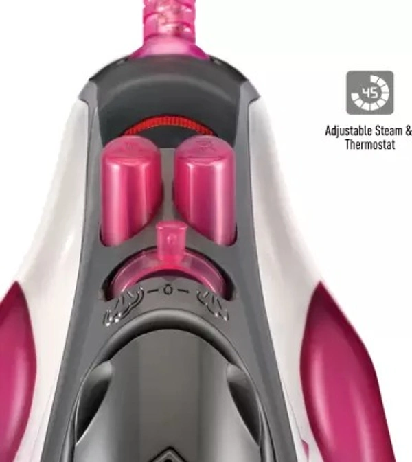 Syska SSI-2700 Turbo Red 1600 W Steam Iron  (Pink) ( open box )
