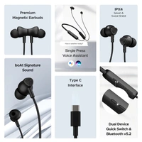 boat rockerz enticer Wireless Earphone with 30HRS Large Playback, BEAST™️ Mode, ENx™ Technology, Quick Switch Button