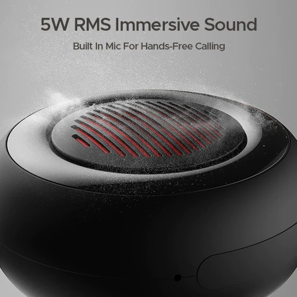boat stone 105 Portable Bluetooth Speaker with 5W RMS Immersive Sound, 11 Hours Playback, Bluetooth v5.0 