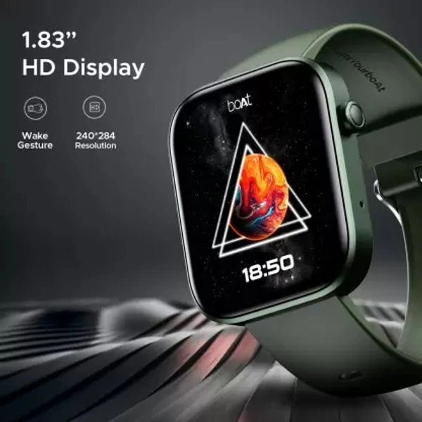 boAt Storm Call 2 1.83'' HD Display,BT Calling,boAt Coins & DIY Watch Face Studio Smartwatch 
