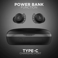 boAt Airdopes 441 Pro True Wireless in Ear Earbuds with Mic, Upto 150 Hours Playback, Signature Sound, IWP Technology, IPX7, BT v5.0, Type-c Interface and Capacitive Touch Controls(Active Black)