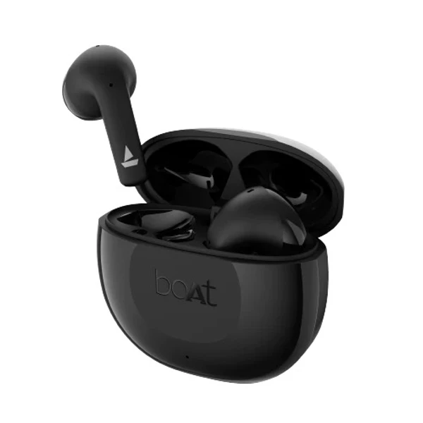 boAt Airdopes 125 TWS Earbuds with Environmental Noise Cancellation (IPX5 Water Resistant, ASAP Charge, Mystic Black)