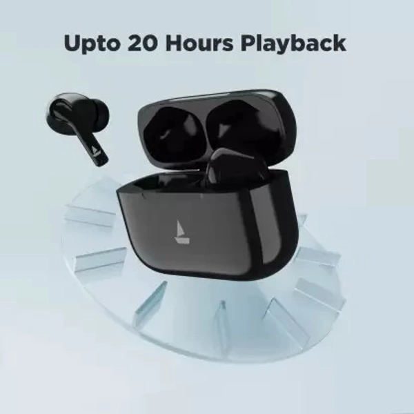 boAt Airdopes 163 Bluetooth Headset  (Active Black, True Wireless)