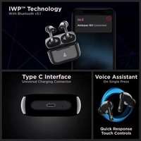 boAt Airdopes 163 Bluetooth Headset  (Active Black, True Wireless)