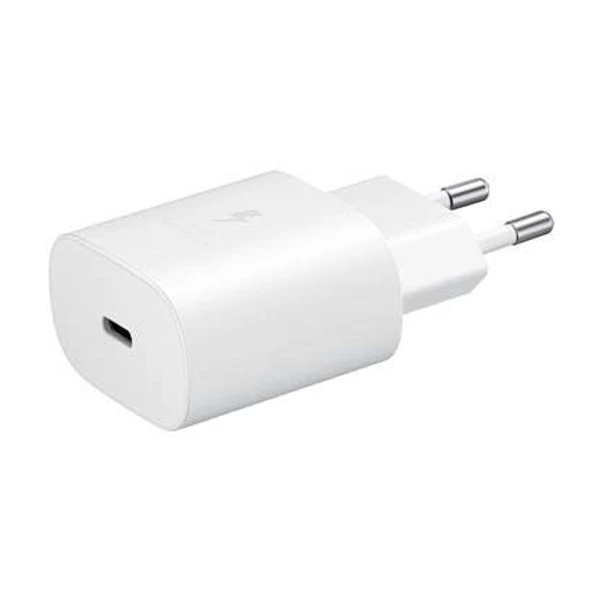 Samsung Original 25W Single Port, Type-C Fast Charger, (Cable not Included), White