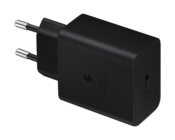 Samsung Original 45W Power Adapter with Type C to C Cable, Compatible with Smarthphone, Black