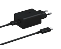 Samsung Original 45W Power Adapter with Type C to C Cable, Compatible with Smarthphone, Black