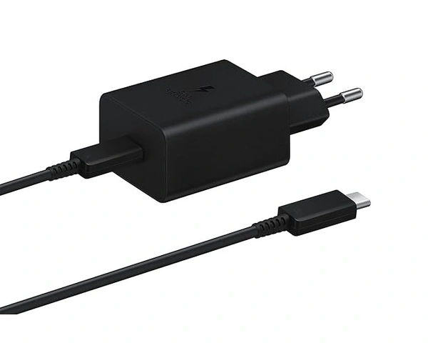 Samsung Original 45W Power Adapter with Type C to C Cable, Compatible with Smarthphone, Black