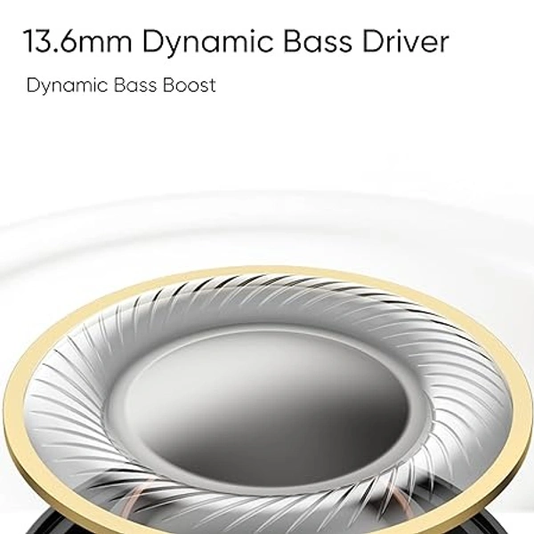 Realme Buds Wireless 3 in-Ear Bluetooth Headphones,30dB ANC,Spatial Audio,13.6mm Dynamic Bass Driver,Upto 40 HrsPlayback,Fast Charging,45ms Low Latency for Gaming,Dual Device Connection-Vitality White