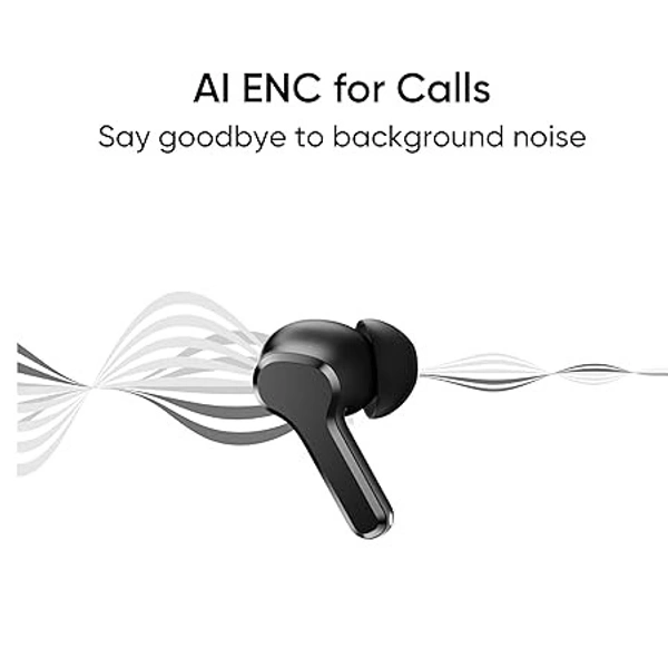 realme TechLife Buds T100 Bluetooth Truly Wireless in Ear Earbuds with mic, AI ENC for Calls, Google Fast Pair, 28 Hours Total Playback with Fast Charging and Low Latency Gaming Mode (Black)