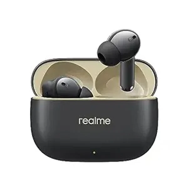 realme Buds T300 Truly Wireless in-Ear Earbuds with 30dB ANC, 360° Spatial Audio Effect, 12.4mm Dynamic Bass Boost Driver with Dolby Atmos Support, Upto 40Hrs Battery and Fast Charging (Stylish Black)