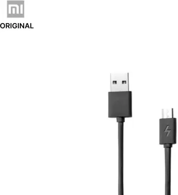 Mi Micro USB Cable 2.4 A 120 cm SJV4154IN/SJV4116IN  (Compatible with Android and Other Micro USB Supported Devices, Black, One Cable)