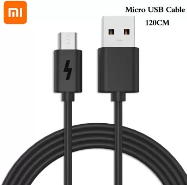 Mi Micro USB Cable 2.4 A 120 cm SJV4154IN/SJV4116IN  (Compatible with Android and Other Micro USB Supported Devices, Black, One Cable)