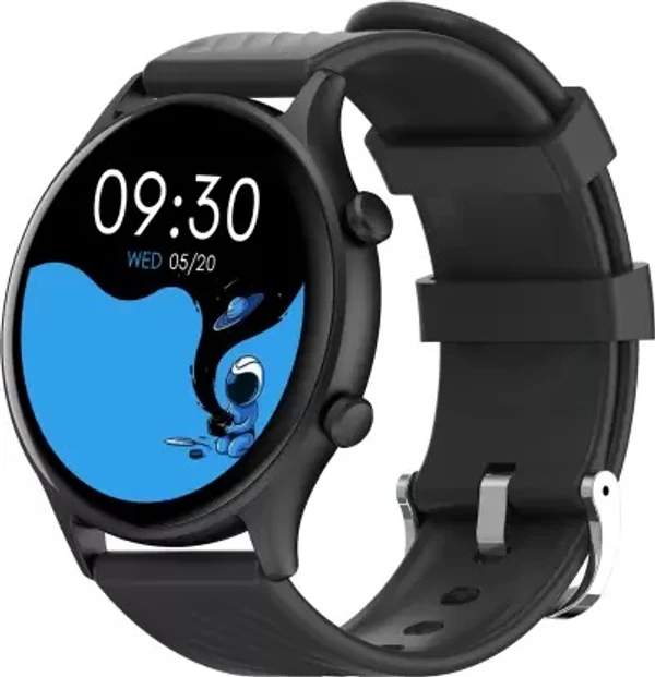 Fire-Boltt Legend Bluetooth Calling with 1.39'' Round Dial, Dual Button Technology Smartwatch  (Black Strap, Free Size)