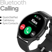 Fire-Boltt Legend Bluetooth Calling with 1.39'' Round Dial, Dual Button Technology Smartwatch  (Black Strap, Free Size)