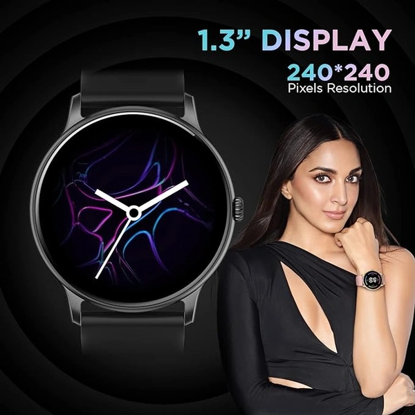 Fire-Boltt Phoenix Smart Watch with Bluetooth Calling 1.3",120+ Sports Modes, 240 * 240 PX High Res with SpO2, Heart Rate Monitoring & IP67 Rating (Black)