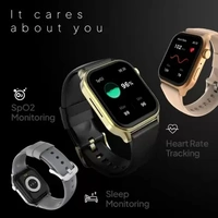 Fire-Boltt Rise BT Calling,1.85", Voice Assistance & 123 Sports Single BT Connection Smartwatch  (Gold Strap, Free Size)