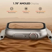 Fire-Boltt Supernova 1.78 AMOLED 368*448px High Resolution,BT Calling and 123 Sports Modes Smartwatch  (Gold Strap, Free Size)