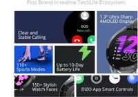 DIZO R Talk, Amoled Display with Calling & 10 days battery  (Black Strap, FREE SIZE) ( Open box )