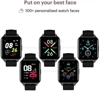 ( open box ) Noise ColorFit Brio Smartwatch  (Black Strap, Regular) ( Open box )