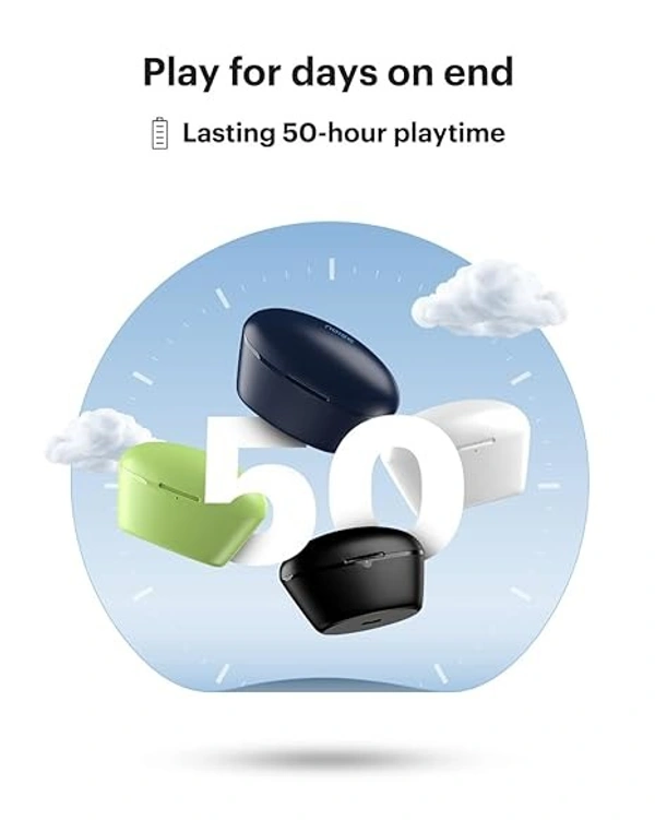 Noise Buds VS204 in-Ear Truly Wireless Earbuds with 50H of Playtime, ESR, Instacharge(10 min= 120 min), Hyper Sync,10mm Driver, BT v5.3 (Open box )